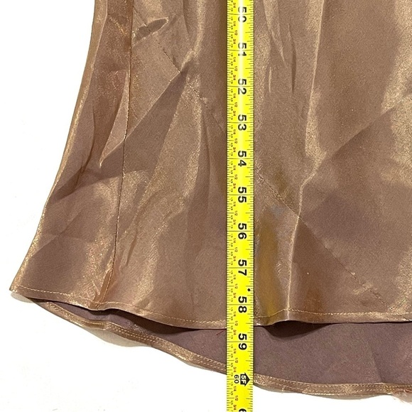 Alex Evenings Woman Bronze Floral Beads Gown Dress Size 10 - Picture 11 of 13